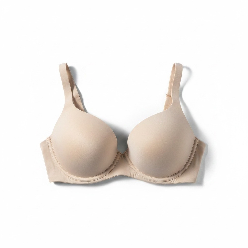 Aerie Real Free Full Coverage Bra 38DD Beige Nude Underwire T-Shirt - Picture 1 of 2